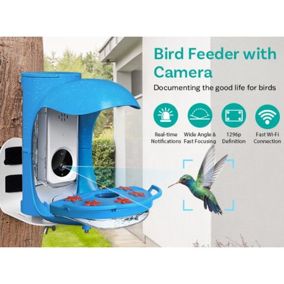 BirdDock Smart Solar Powered Bird Feeder with Camera (Reg.$210) - Picture 3 of 14
